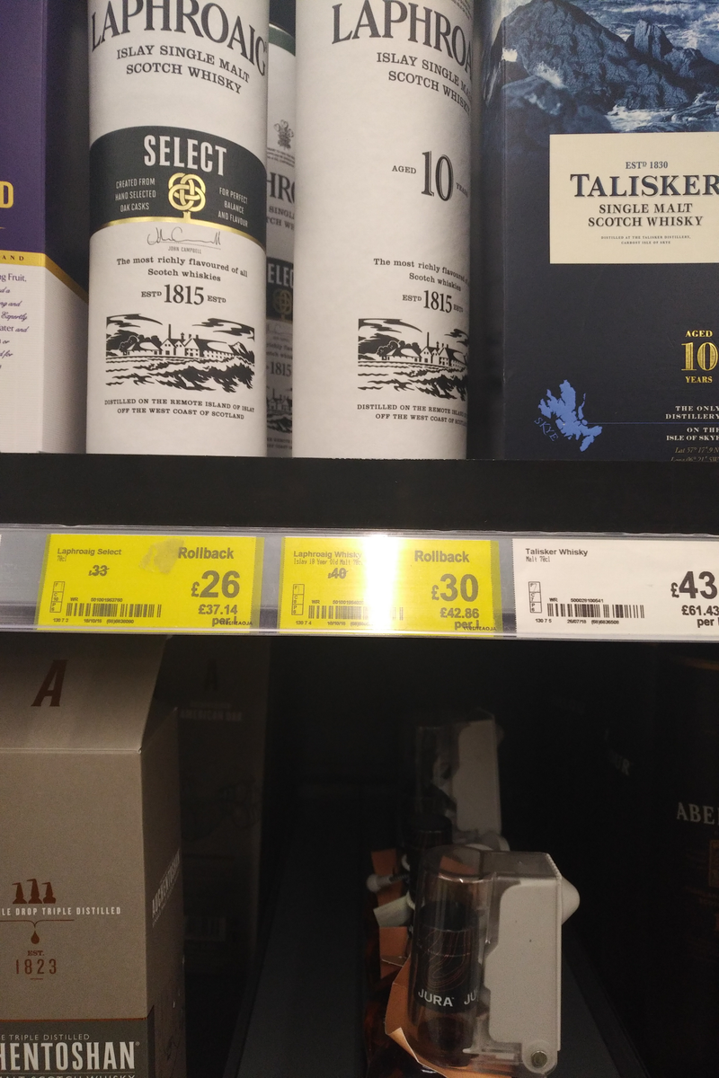 Illustration for article titled Any U.K. OPPOs, price reduced Scotch Whiskies.